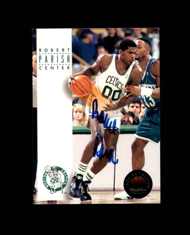 Robert Parish Signed 1993 Skybox Boston Celtics Autograph