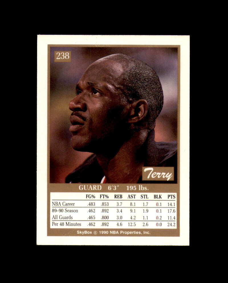 Terry Porter Signed 1990 Skybox Portland Trailblazers Autograph