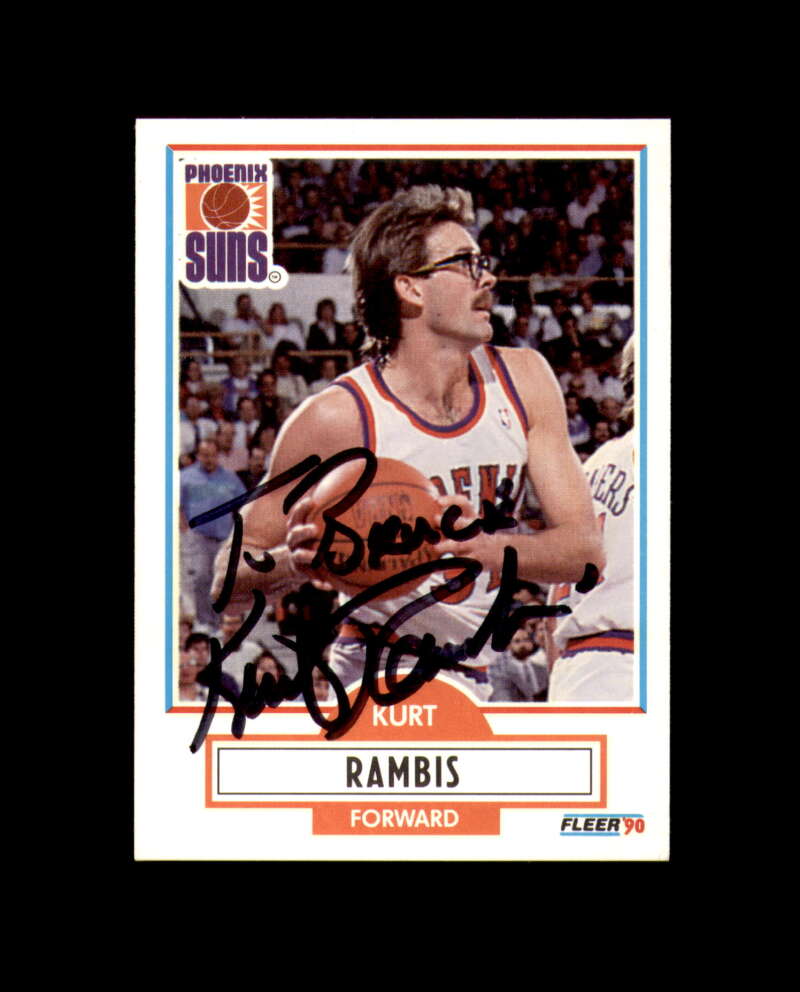 Kurt Rambis Signed 1990 Fleer Phoenix Suns Autograph