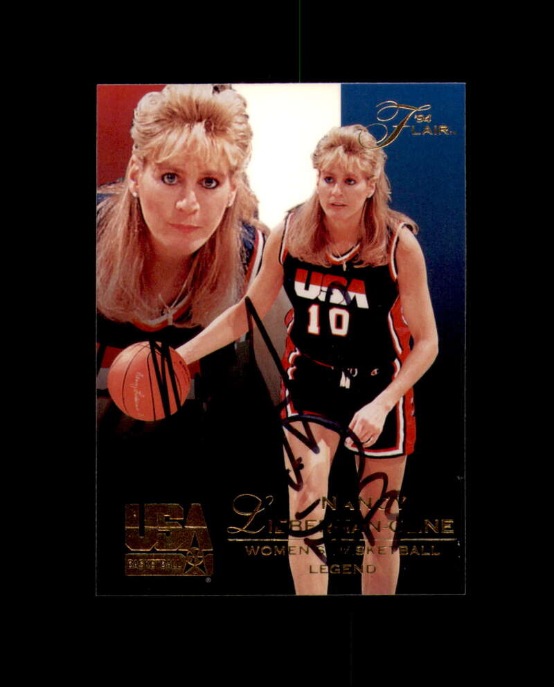 Nancy Lieberman Signed 1994 Fleer Flair USA Autograph