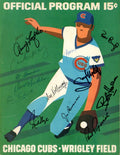 Kolloway Nye Hale Popovich 1972 Cubs vs Astros Game Program Signed by 13