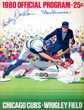 Fonseca Palmer Sherry 1980 Cubs vs Expos Game Program Signed