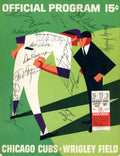 Bob Uecker Jenkins Kessinger Hundley 1966 Cubs vs Pirates Game Program With Ticket Signed by 15