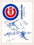 Tyson Tidrow Dillard Reitz 1981 Cubs Camera Day Program Signed by 7