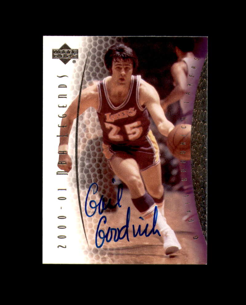 Gail Goodrich Signed 2001 Upper Deck Legends Los Angeles Lakers Autograph