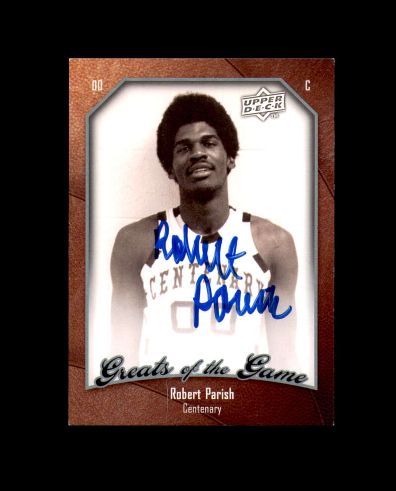 Robert Parrish Signed 2010 Upper Deck Greats of The Game Autograph