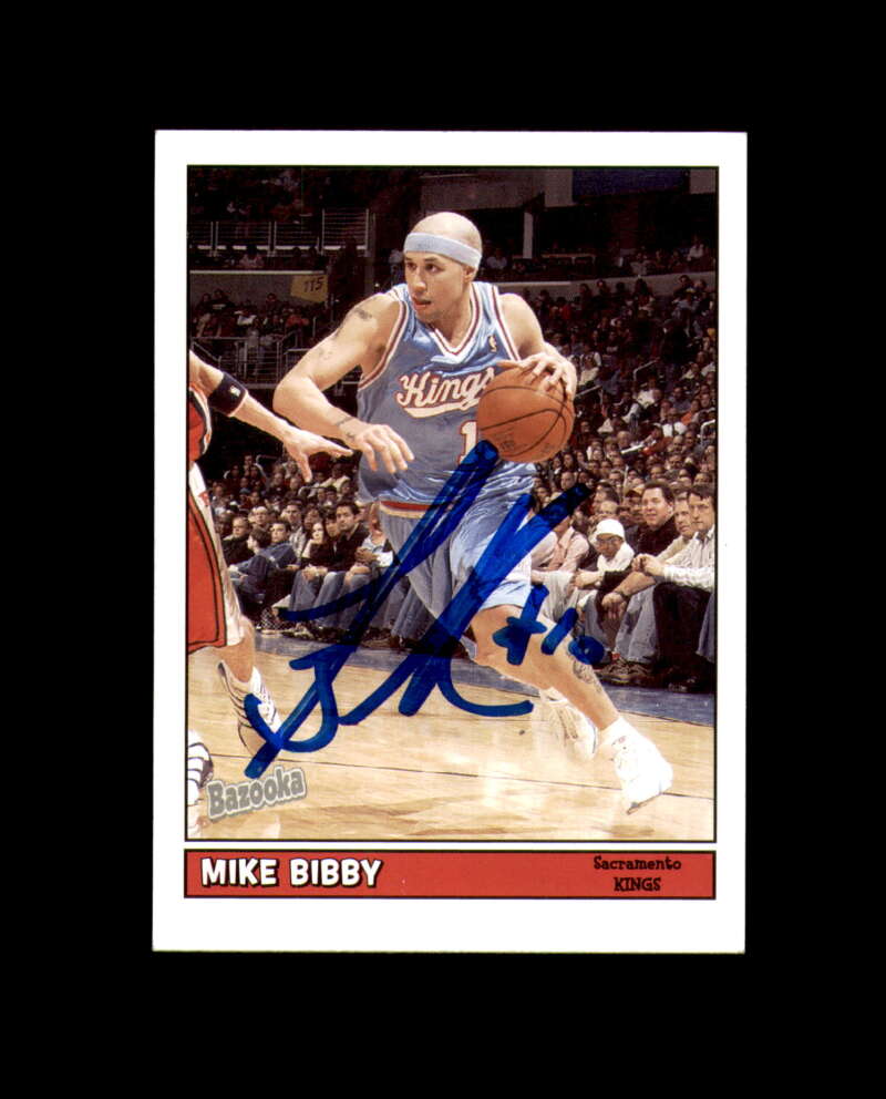 Mike Bibby Signed 2005 Topps Bazooka Sacramento Kings Autograph