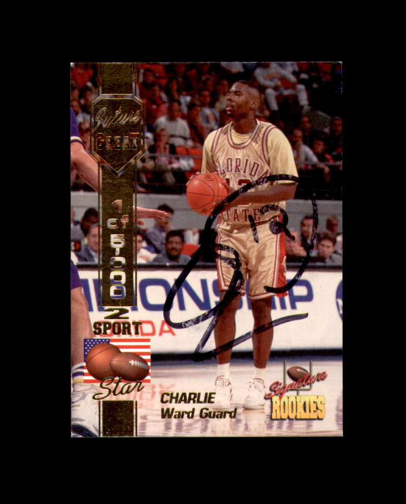 Charlie Ward Signed 1994 Signature Rookies Florida State Autograph