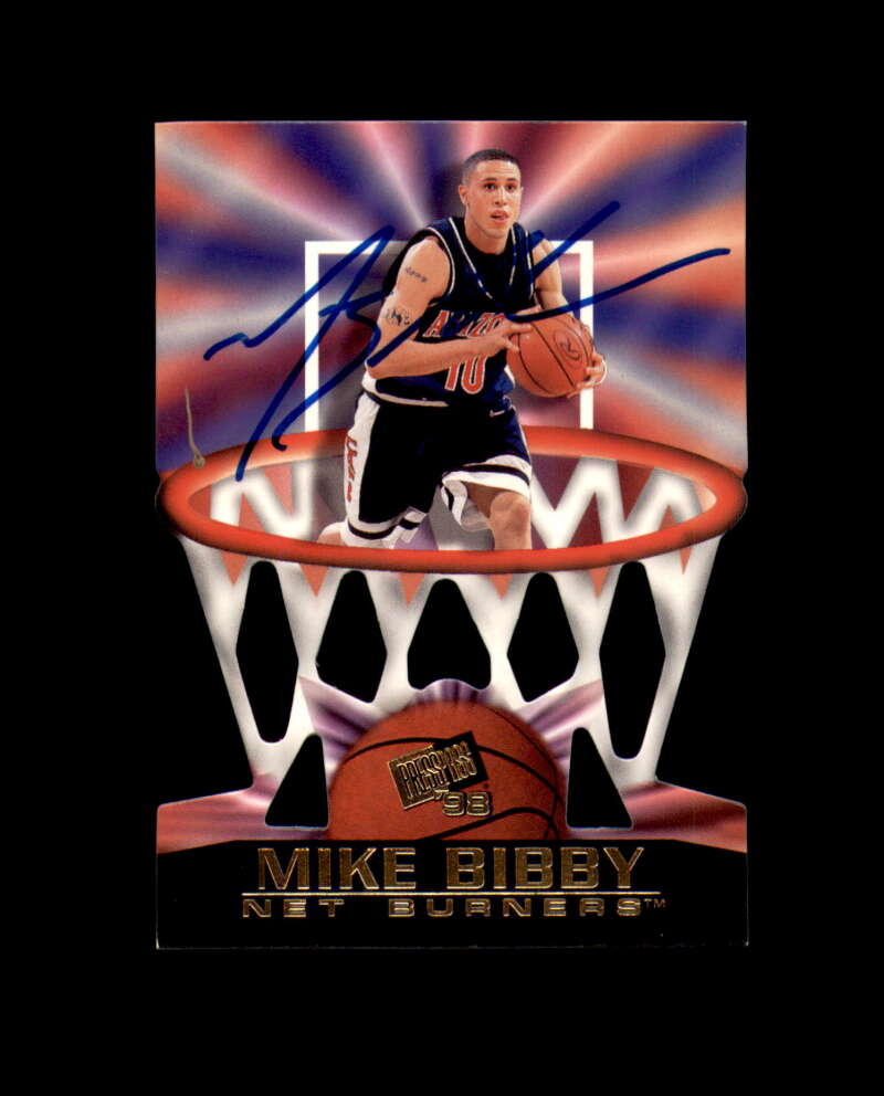 Mike Bibby Signed 1998 Press Pass Arizona Autograph