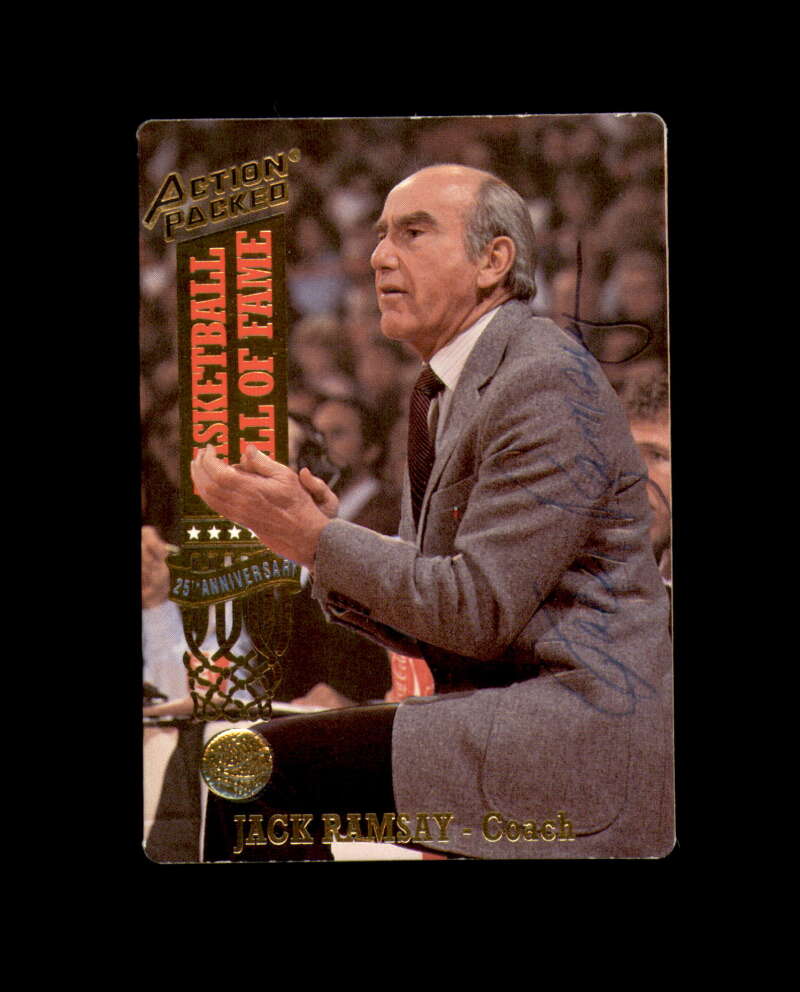 Jack Ramsay Signed 1993 Action Packed Autograph