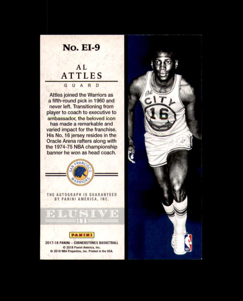 Al Attles Signed 2018 Panini Elusive Golden State Warriors Autograph