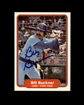 Bill Buckner Signed 1982 Fleer Chicago Cubs Autograph