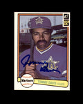 Tommy Davis Signed 1982 Donruss Seattle Mariners Autograph