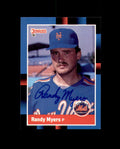 Randy Myers Signed 1988 Donruss New York Mets Autograph