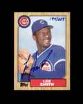 Lee Smith Signed 1987 Topps Chicago Cubs Autograph