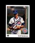 Scott Sanderson Signed 1989 Upper Deck Chicago Cubs Autograph