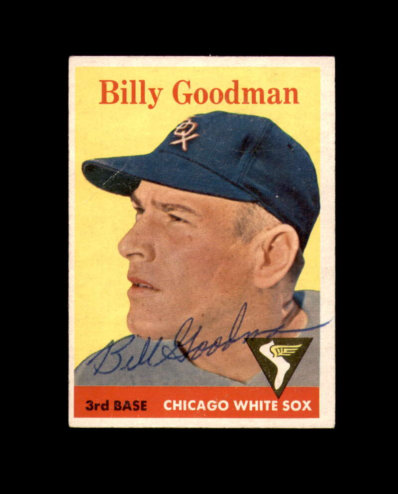 Billy Goodman Signed 1958 Topps Chicago White Sox Autograph