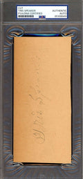 Tris Speaker PSA DNA Coa Signed Album Page Autograph