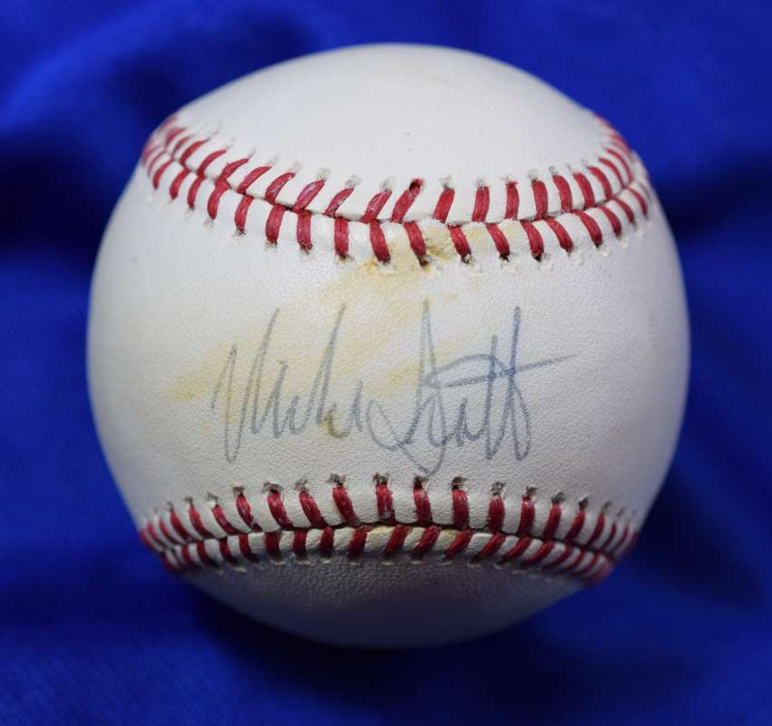 Mike Scott PSA DNA Autograph Astro`s Signed Baseball