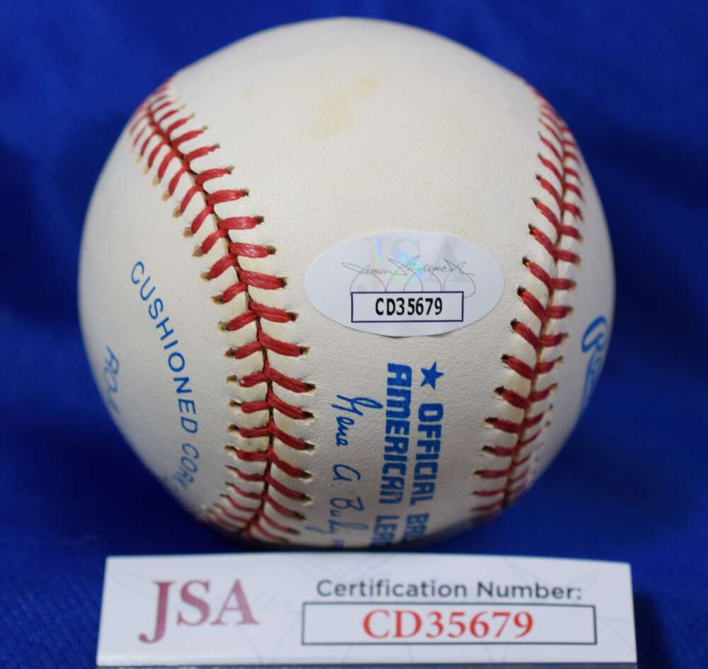 Harmon Killebrew JSA Coa Autograph Official American League OAL Signed Baseball HOF 84