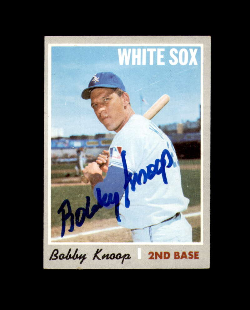 Bobby Knoop Signed 1970 Topps Chicago White Sox Autograph