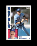 Dan Quisenberry Signed 1984 Topps Kansas City Royals Autograph