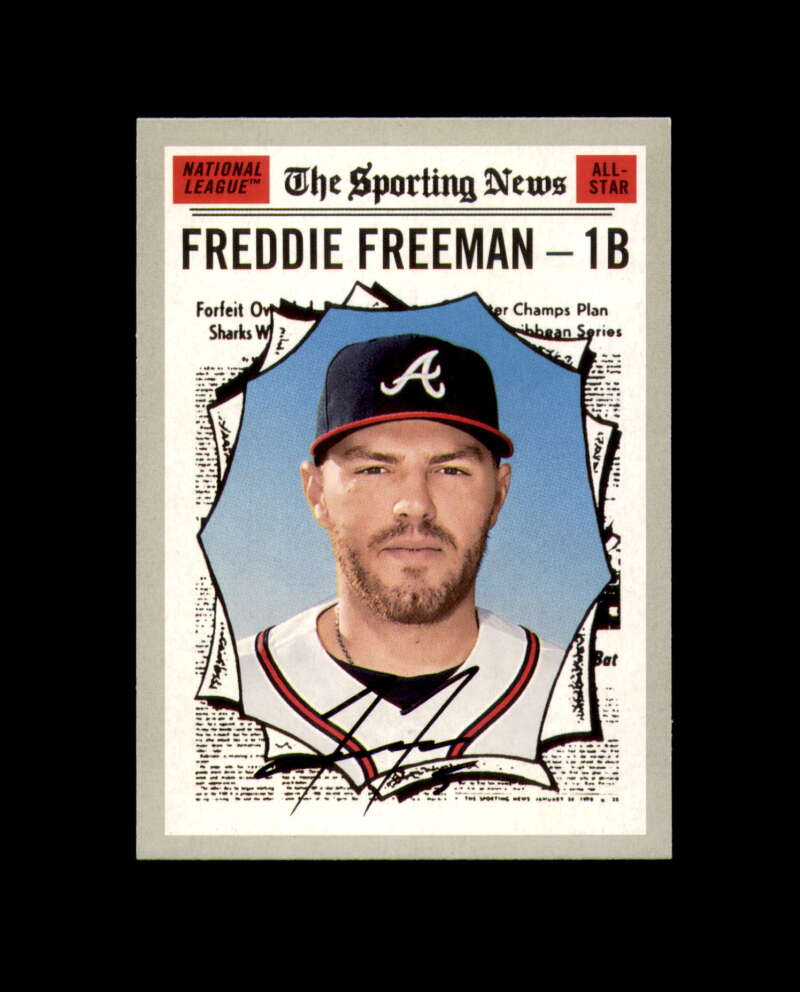 Freddie Freeman Signed 2019 Topps Heritage Atlanta Braves Autograph
