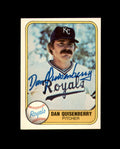 Dan Quisenberry Signed 1981 Fleer Kansas City Royals Autograph