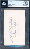 Ed Walsh Beckett BAS Signed 3x5 Index Card Autograph