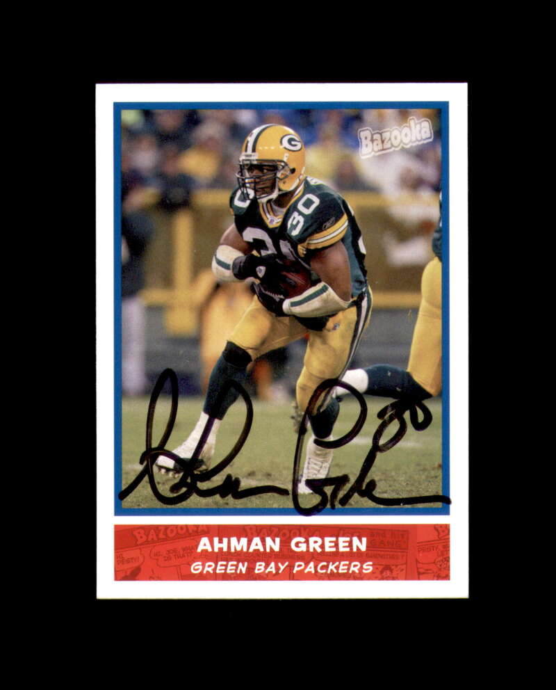 Ahman Green Signed 2004 Topps Bazooka Green Bay Packers Autograph