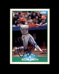 Ozzie Smith Signed 1989 Score St. Louis Cardinals Autograph