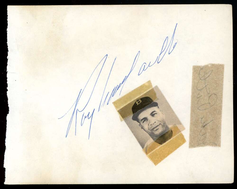Roy Campanella JSA Loa Signed Album Page Autograph