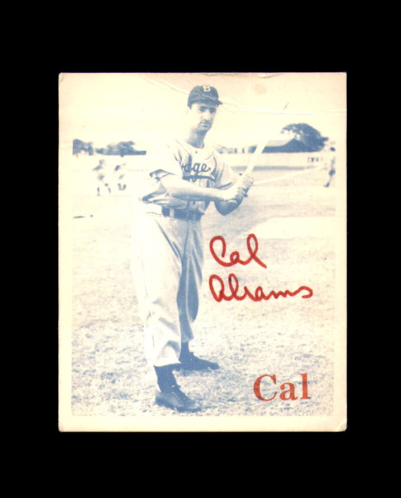 Cal Abrams Signed 1974 TCMA 1952 Dodgers Brooklyn Dodgers Autograph