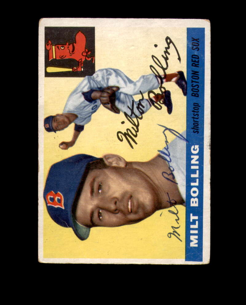 Milt Bolling Signed 1955 Topps Boston Red Sox Autograph