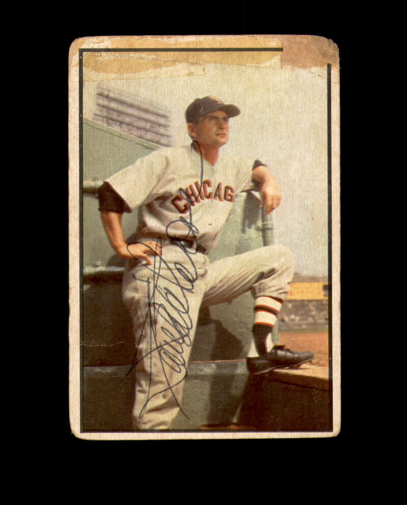 Paul Richards Signed 1953 Bowman Chicago White Sox Autograph