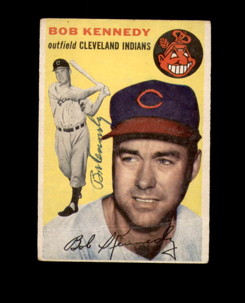 Bob Kennedy Signed 1954 Topps Cleveland Autograph