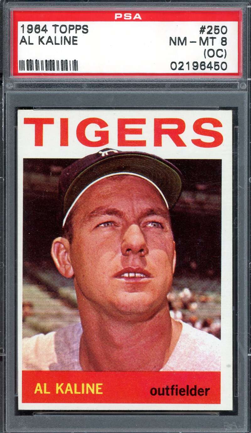 Al Kaline NM-MT 8 PSA 1964 Topps Graded