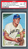 Clyde McCullough NM-MT 8 PSA 1973 Topps Test 1953 Reprint Graded