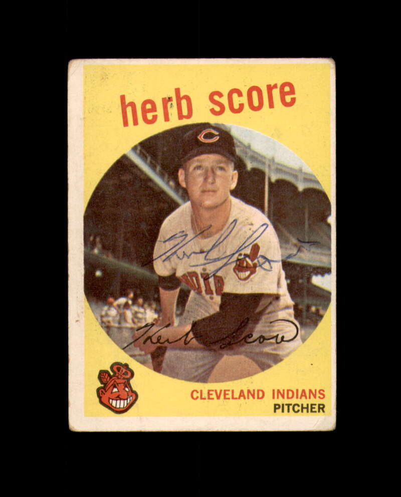Herb Score Signed 1959 Topps Cleveland Autograph