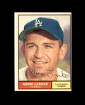 Norm Larker Signed 1961 Topps Los Angeles Dodgers Autograph