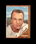 George Thomas Signed 1962 Topps Los Angeles Angels Autograph