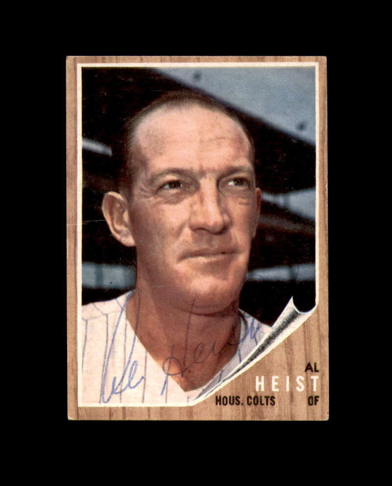 Al Heist Signed 1962 Topps Houston Colts Autograph