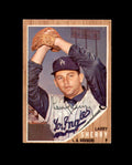 Larry Sherry Signed 1962 Topps Los Angeles Dodgers Autograph