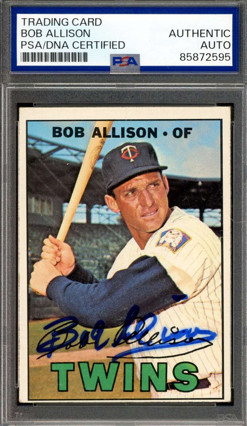 Bob Allison PSA DNA Signed 1967 Topps Autograph