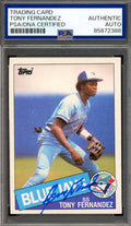 Tony Fernandez PSA DNA Autograph 1985 Topps Signed
