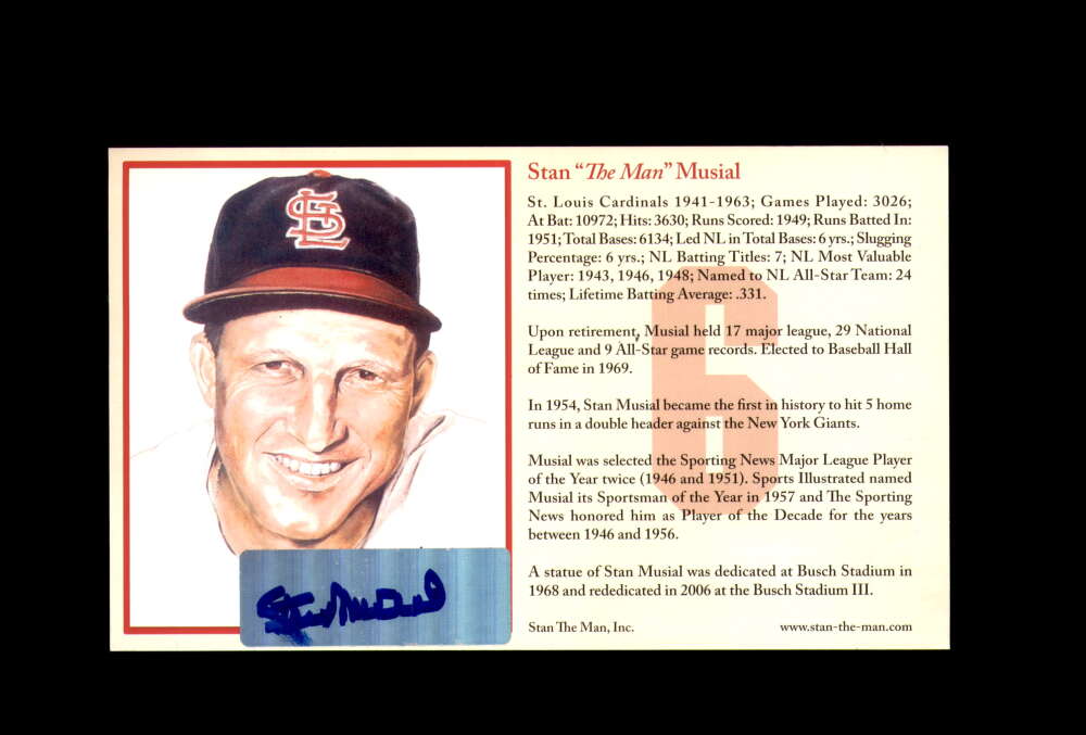 Stan Musial Signed First Day Cover Cache FDC Autograph