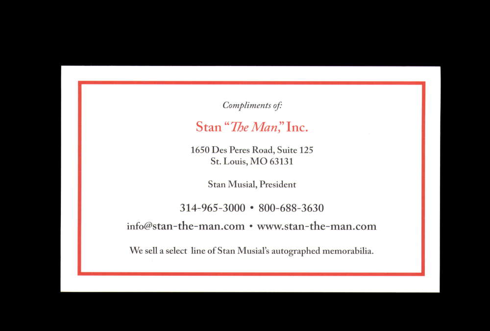 Stan Musial Signed First Day Cover Cache FDC Autograph