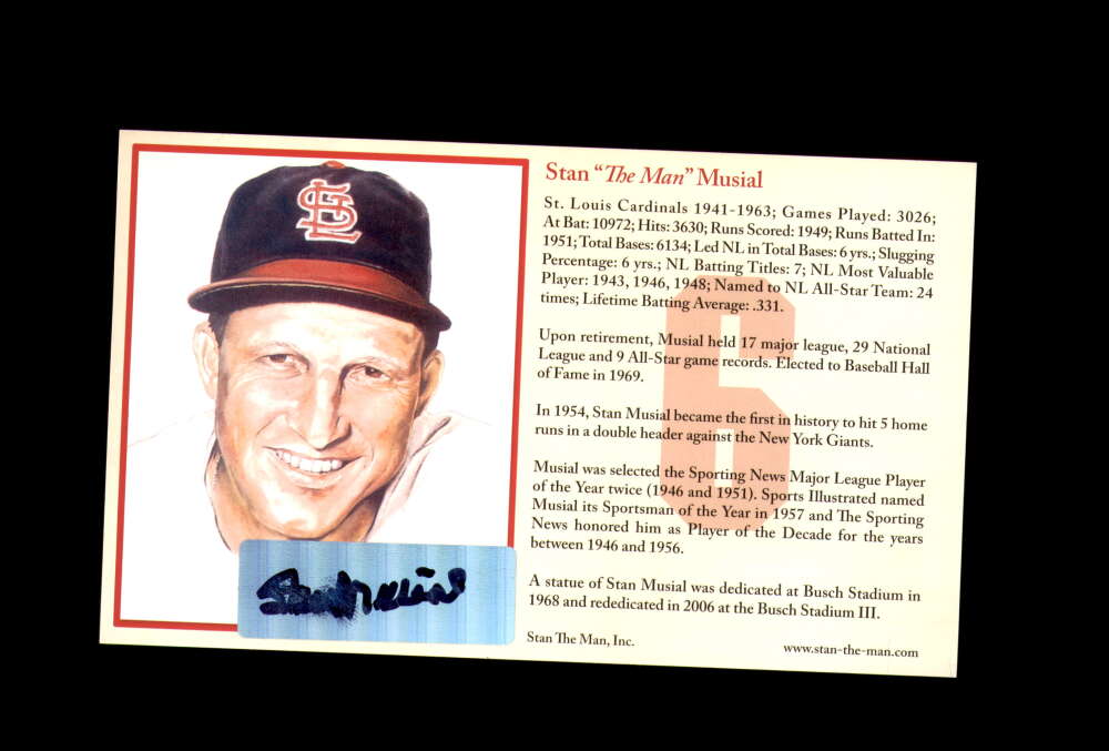 Stan Musial Signed First Day Cover Cache FDC Autographed