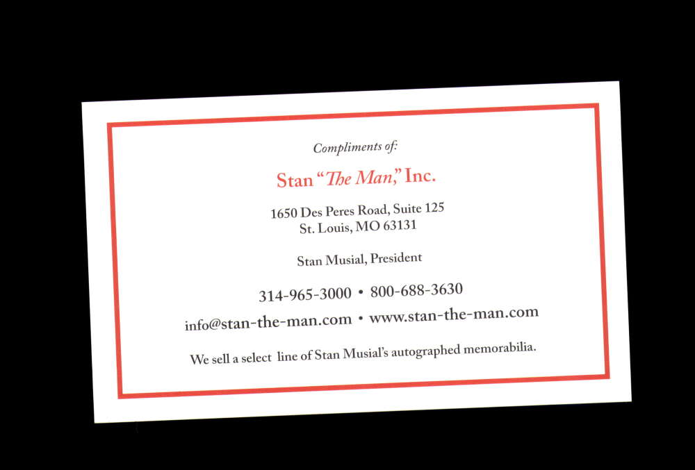 Stan Musial Signed First Day Cover Cache FDC Autographed