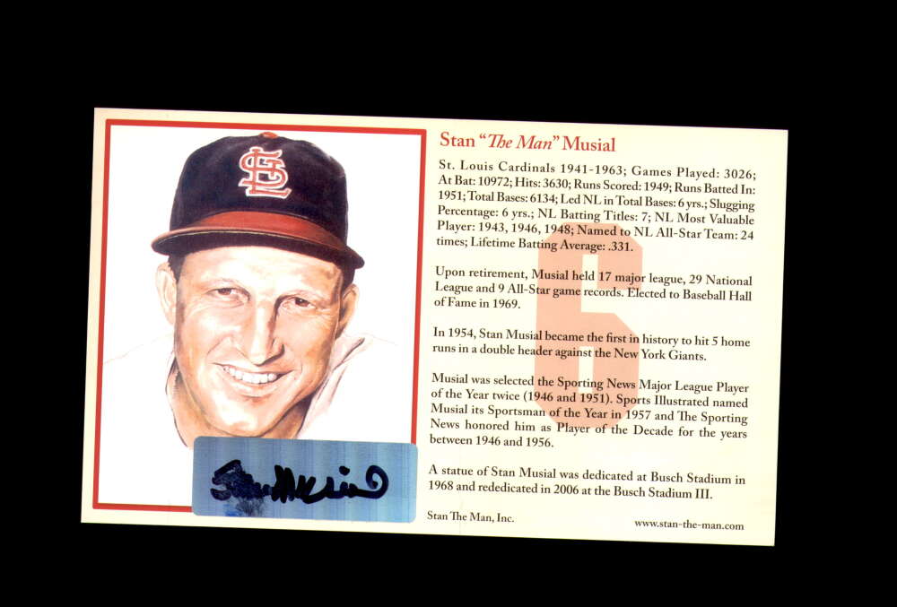 Stan Musial Autograph First Day Cover Cache FDC Signed